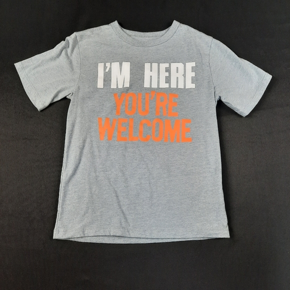 I'm here you're welcome boy tshirt size 7/8 - Picture 1 of 3